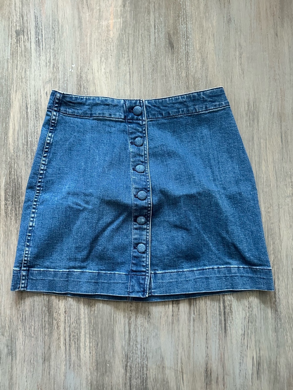 Madewell Women’s Button-Front Denim Mini Skirt